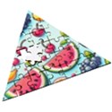 Fruits Sweet Pattern Wooden Puzzle Triangle View3