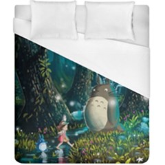 Anime My Neighbor Totoro Jungle Natural Duvet Cover (california King Size) by Sarkoni