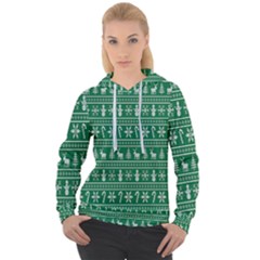Wallpaper Ugly Sweater Backgrounds Christmas Women s Overhead Hoodie by artworkshop
