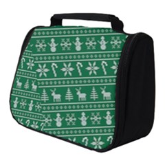 Wallpaper Ugly Sweater Backgrounds Christmas Full Print Travel Pouch (small) by artworkshop