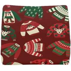 Ugly Sweater Wrapping Paper Seat Cushion by artworkshop