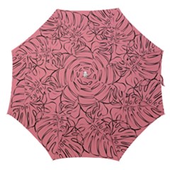 Pink Monstera Straight Umbrellas by ConteMonfrey