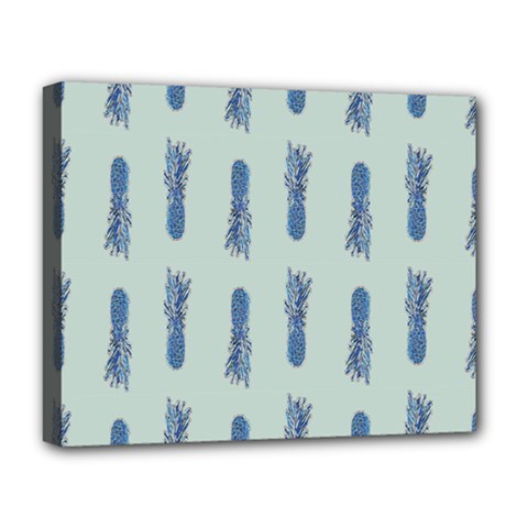 Blue King Pineapple  Deluxe Canvas 20  X 16  (stretched) by ConteMonfrey