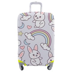 Seamless Pattern With Cute Rabbit Character Luggage Cover (medium) by Apen