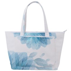 Blue-flower Back Pocket Shoulder Bag  by saad11
