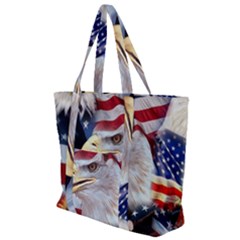 United States Of America Images Independence Day Zip Up Canvas Bag by Ket1n9