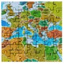 World Map Wooden Puzzle Square View1