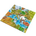 World Map Wooden Puzzle Square View2