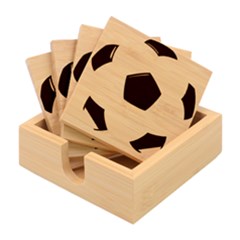 Soccer Ball Bamboo Coaster Set by Ket1n9