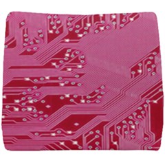 Pink Circuit Pattern Seat Cushion by Ket1n9