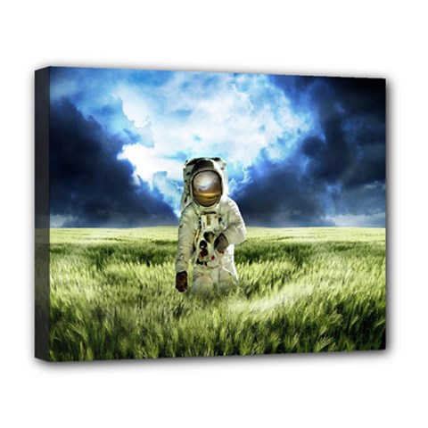 Astronaut Deluxe Canvas 20  X 16  (stretched) by Ket1n9
