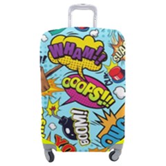 Comic Elements Colorful Seamless Pattern Luggage Cover (medium) by Hannah976