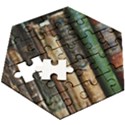 Assorted Color Books Old Macro Wooden Puzzle Hexagon View3