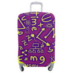 Background Doodles Math Luggage Cover (medium) by Bedest