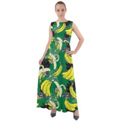 Green Banana Chiffon Mesh Maxi Dress by CoolDesigns