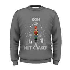 Gray Nutcracker Christmas Xmas Mens Sweatshirt by CoolDesigns