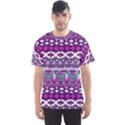 Owls Native Indian American Tribal Violet Men s Sports Mesh Tee View1