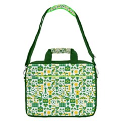 Green Brazil Country Foodball Shirts Flags Pattern 16  Shoulder Laptop Bag by CoolDesigns