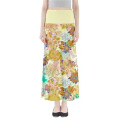 Yellow Floral Maxi Skirt by CoolDesigns