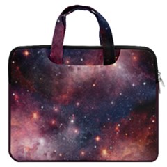 Jupiter Space Dark Indigo & Red Fun Night Sky Stars Carrying Handbag Laptop 16  Double Pocket Laptop Bag  by CoolDesigns