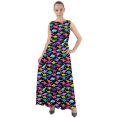 Colorful 1 A Pattern With Dinosaur Silhouettes Sleeveless Dress  by CoolDesigns