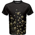 Geometric Lucky Coins Beautiful Black Cotton Tee View1