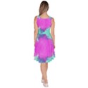 Aqua & Purple Tie Dye Knee Length Skater Dress With Pockets View4