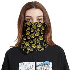 Cool Middle Finger Hands Black Outdoor Face Mask Bandanas by CoolDesigns