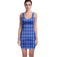 Blue Geometric Abstract Pattern Bodycon Dress by CoolDesigns