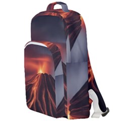 Volcanic Eruption Double Compartment Backpack by Proyonanggan