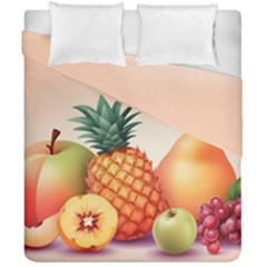 Fruit Pattern Apple Abstract Food Duvet Cover Double Side (california King Size) by Proyonanggan