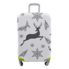Gray-christmas-element-background-f4f0c9d44b5bbf0cb59e1f7f8d159344 Luggage Cover (small) by saad11