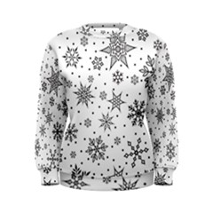 Snowflake-icon-vector-christmas-seamless-background-531ed32d02319f9f1bce1dc6587194eb Women s Sweatshirt by saad11