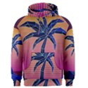 Abstract 3d Art Holiday Island Palm Tree Pink Purple Summer Sunset Water Men s Core Hoodie View1