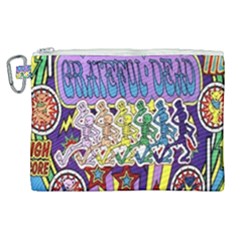 Grateful Dead Canvas Cosmetic Bag (xl) by Cemarart