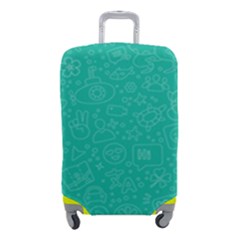 Background, Doodle, Pattern, Luggage Cover (small) by nateshop