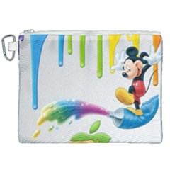Mickey Mouse, Apple Iphone, Disney, Logo Canvas Cosmetic Bag (xxl) by nateshop