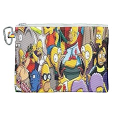 The Simpsons, Cartoon, Crazy, Dope Canvas Cosmetic Bag (xl) by nateshop