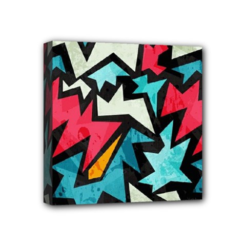 Abstract, Colorful, Colors Mini Canvas 4  X 4  (stretched) by nateshop