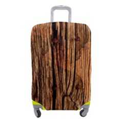 Brown Wooden Texture Luggage Cover (small) by nateshop