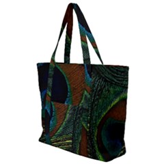 Peacock Feathers, Feathers, Peacock Nice Zip Up Canvas Bag by nateshop