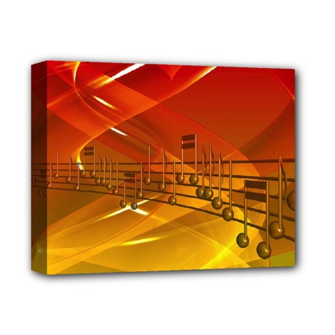 Music Notes Melody Note Sound Deluxe Canvas 14  X 11  (stretched) by Proyonanggan