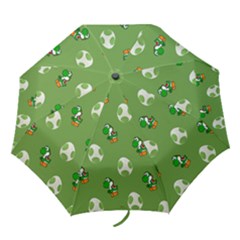 Yoshi Print, Super, Huevo, Game, Green, Egg, Mario Folding Umbrellas by nateshop