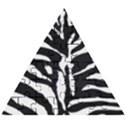 Zebra-black White Wooden Puzzle Triangle View1