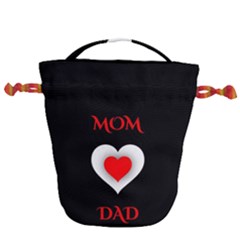 Mom And Dad, Father, Feeling, I Love You, Love Drawstring Bucket Bag by nateshop