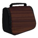 Dark Brown Wood Texture, Cherry Wood Texture, Wooden Full Print Travel Pouch (Small) View2