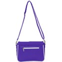 Ultra Violet Purple Shoulder Bag with Back Zipper View3