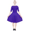 Ultra Violet Purple Quarter Sleeve A-Line Dress View2