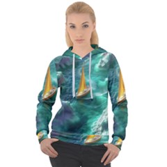 Mountains Sunset Landscape Nature Women s Overhead Hoodie by Cemarart