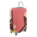 Retro Abstract Background, Brown-pink Geometric Background Luggage Cover (Small) View2